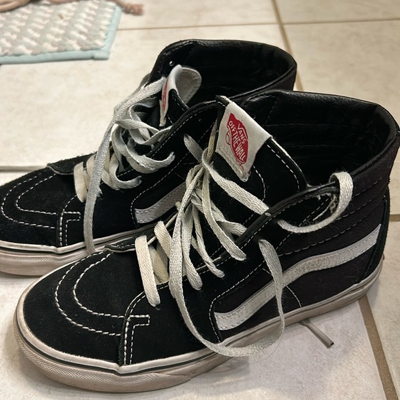Vans Shoes - Black & White Hightop Vans